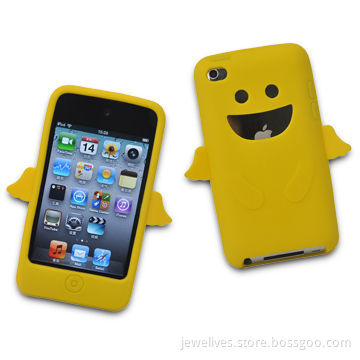 Stylish Angel Silicone Cover for Apple's iPod Touch 4, Superior Protection from Scratches and Dust